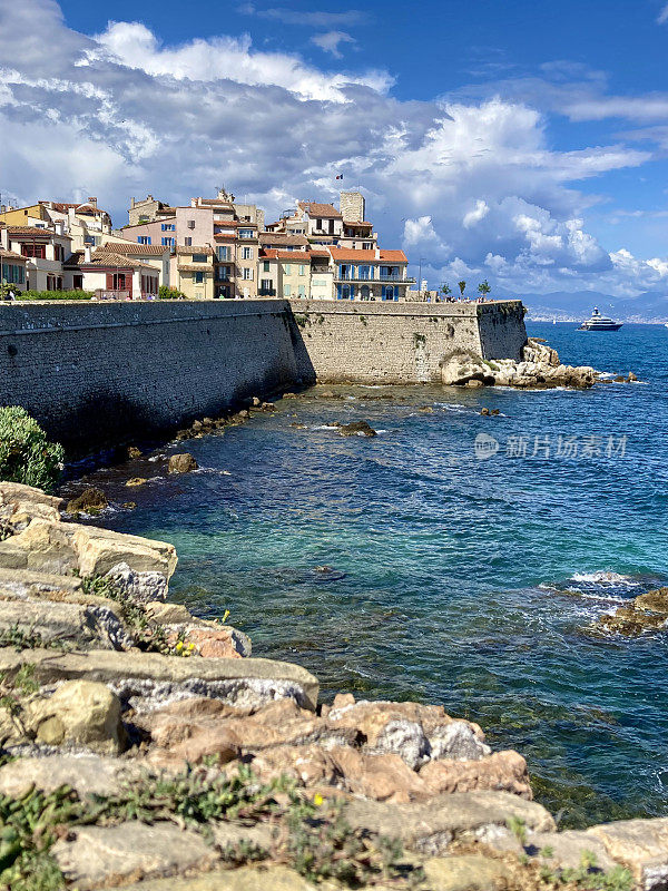 法国- Côte d 'Azur - Antibes -老城和大海